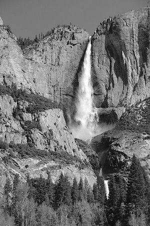 Yosemite Falls (monochrome)